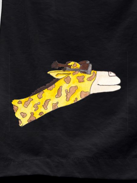 Giraffe in the wind