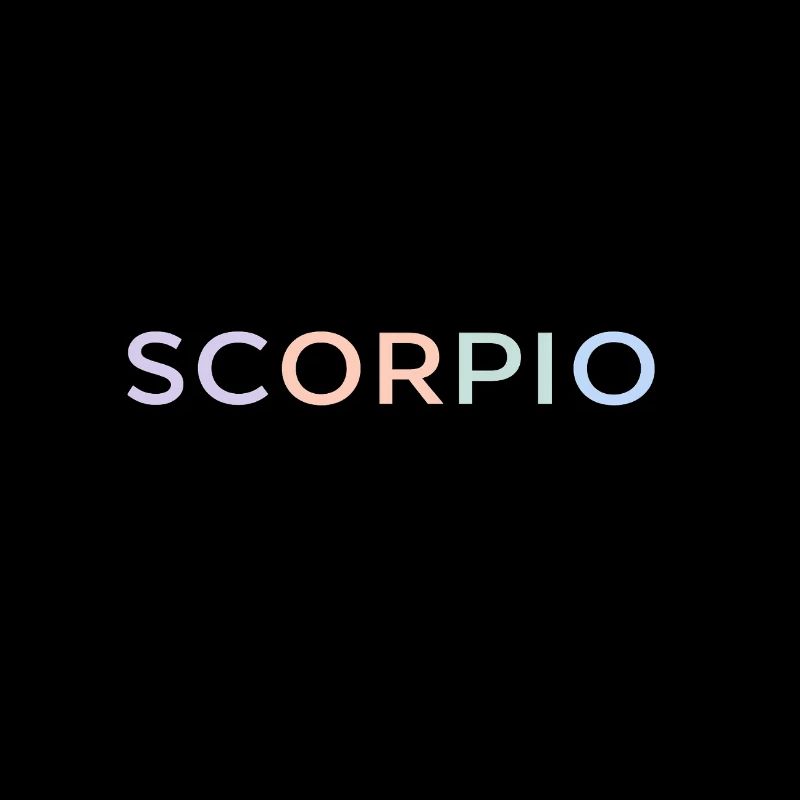 Pastel Scorpio Glyphs
