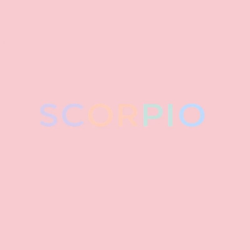 Pastel Scorpio Glyphs