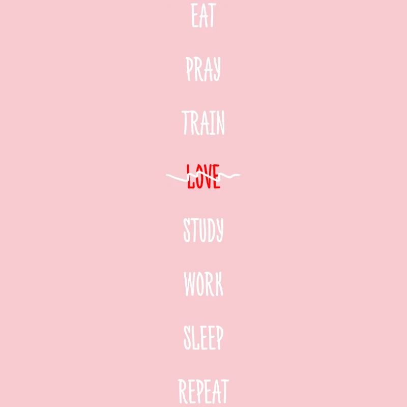 Daily Routine Monochrome with Red Accent