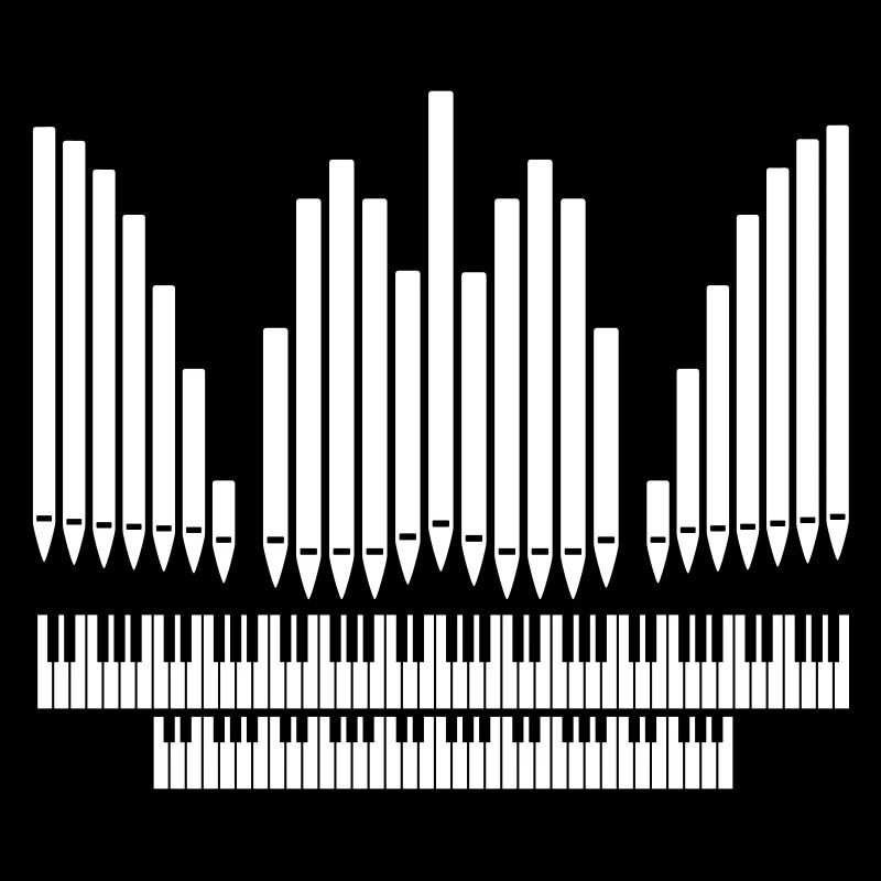 Orgel mit Klaviatur Design