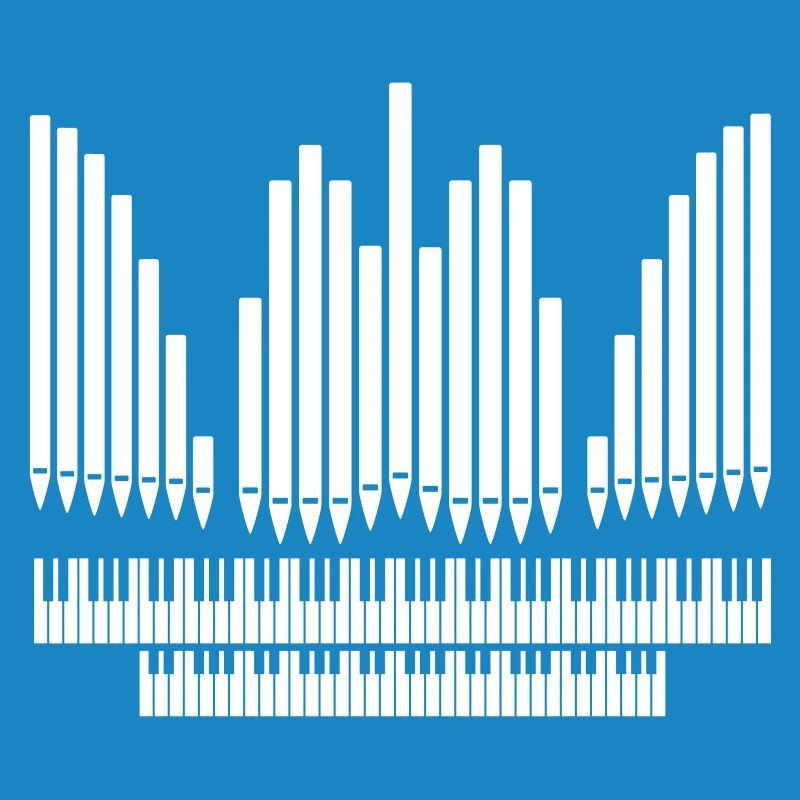 Orgue avec conception de clavier