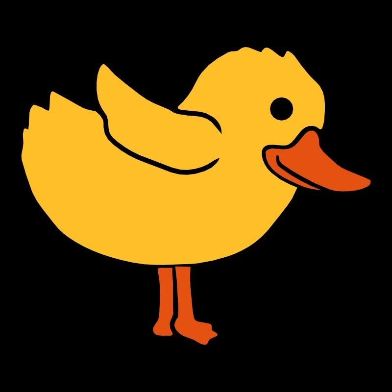 Dessin animé canard mignon poussin