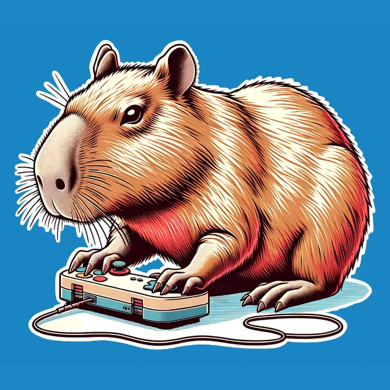 Capybara Nerd du jeu