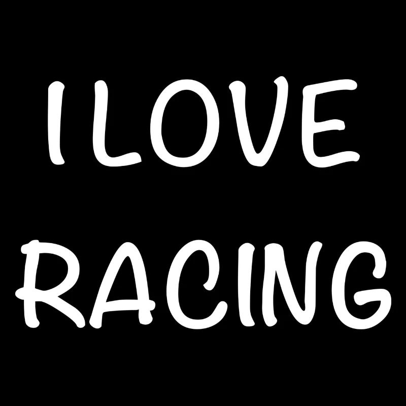 Ich liebe Racing – Handschrift Stil