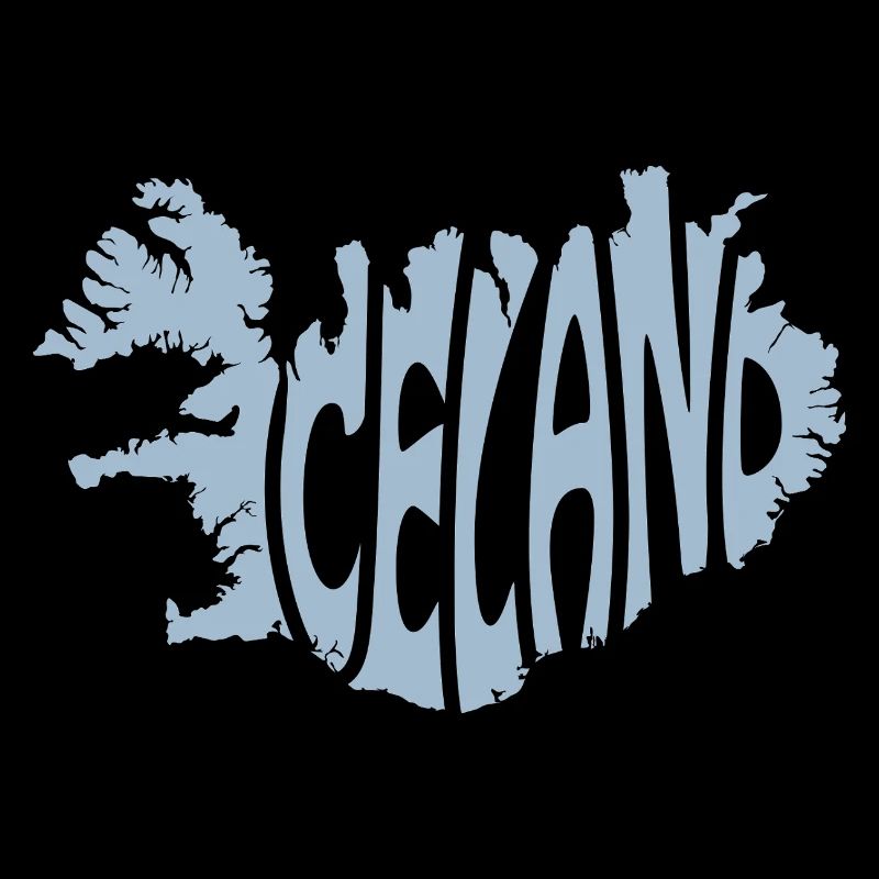Iceland Typography Design