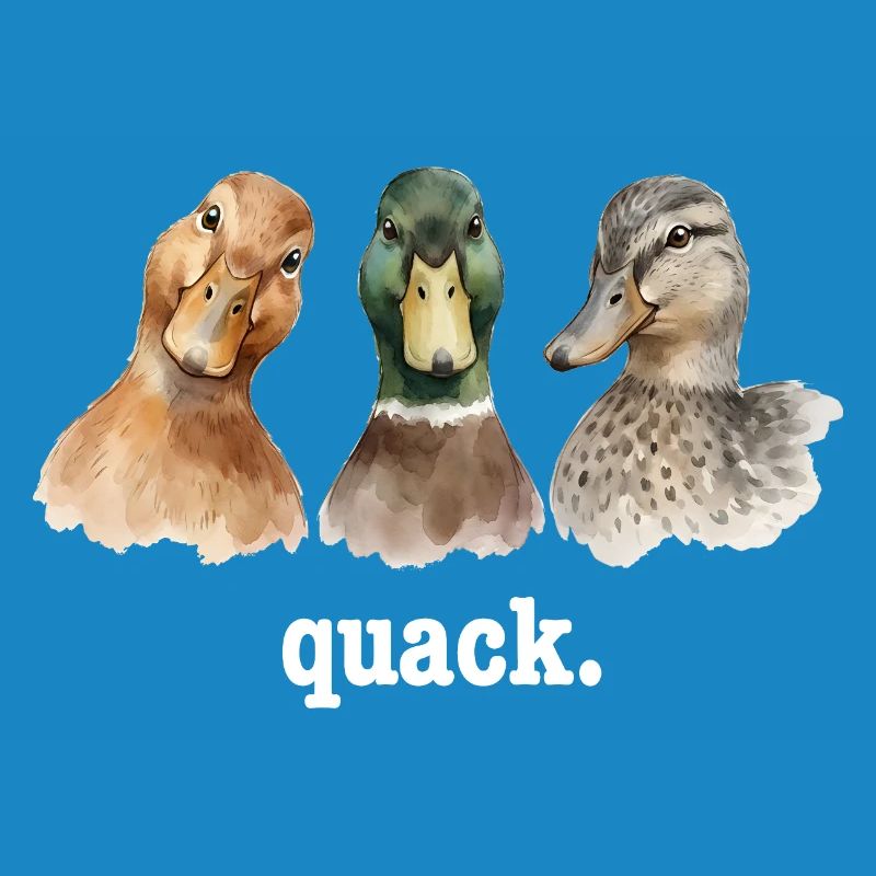 Duck Quacking Funny Duck Lover Croaking