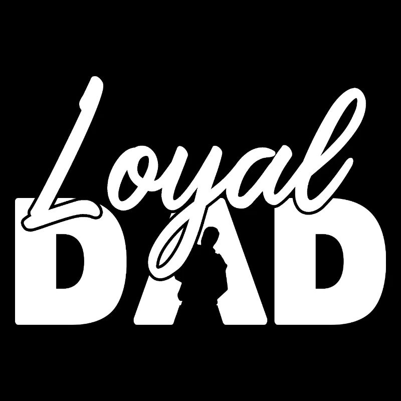Loyaler Vater Silhouette Vaterstolz