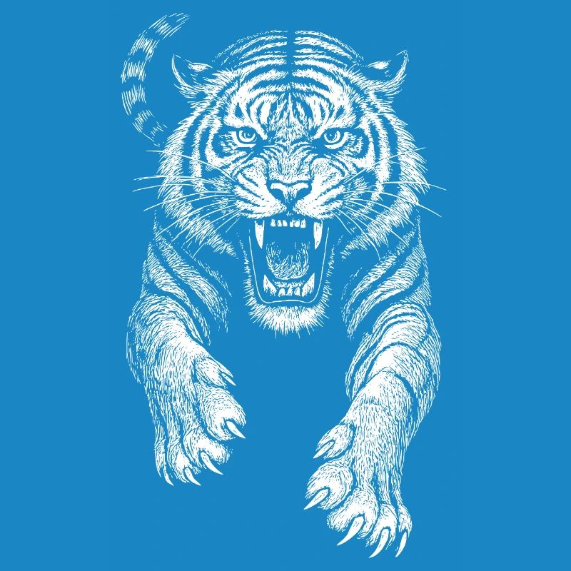 Tiger wild cat predator cool sketch Drawing