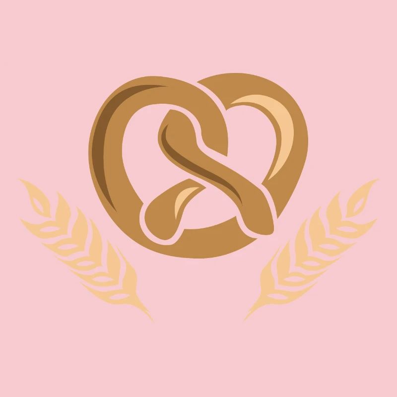 Logo de l’icône de l’icône de blé de céréales Baker Bakery