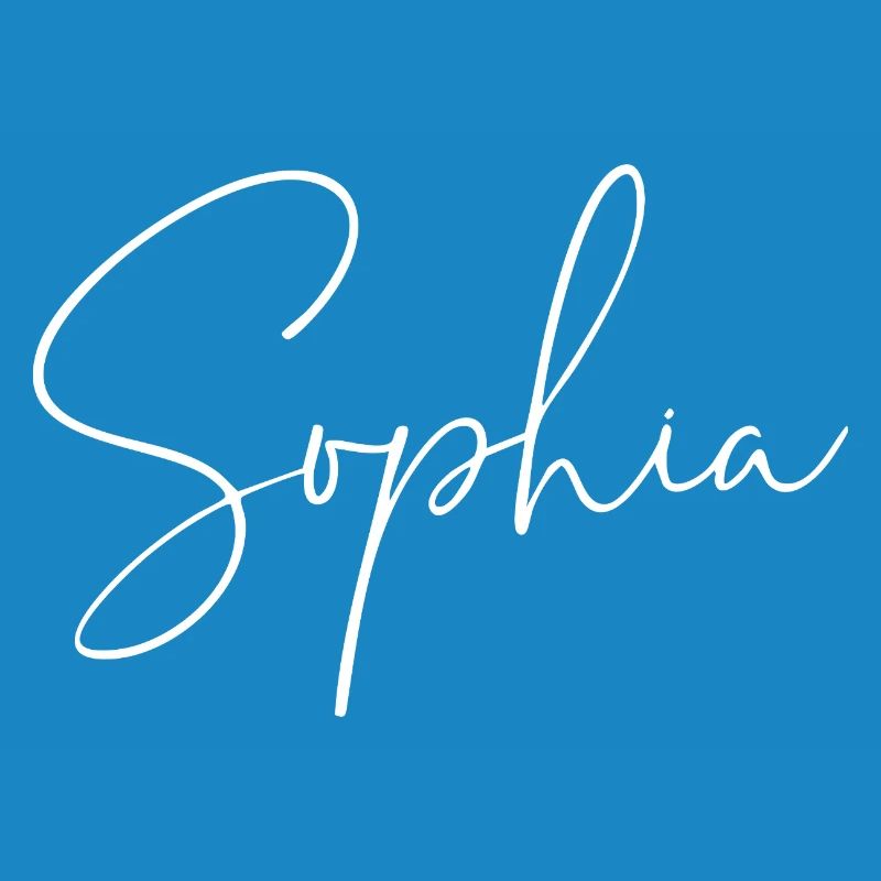 Sophia / Conception d’écriture manuscrite (Blanc)