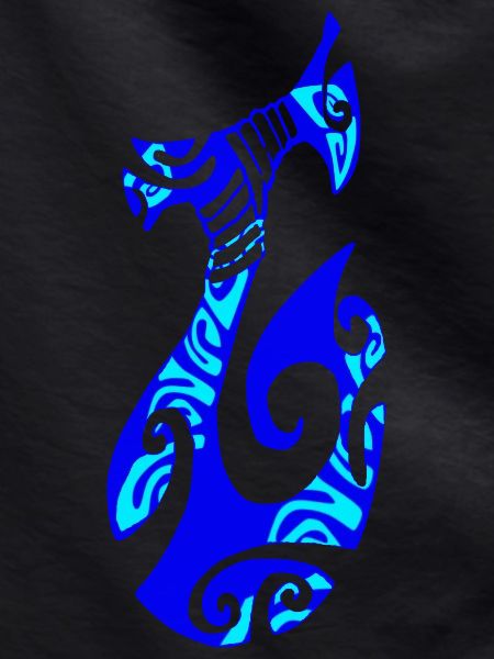 MATAU - Blue (Polynesian hook)