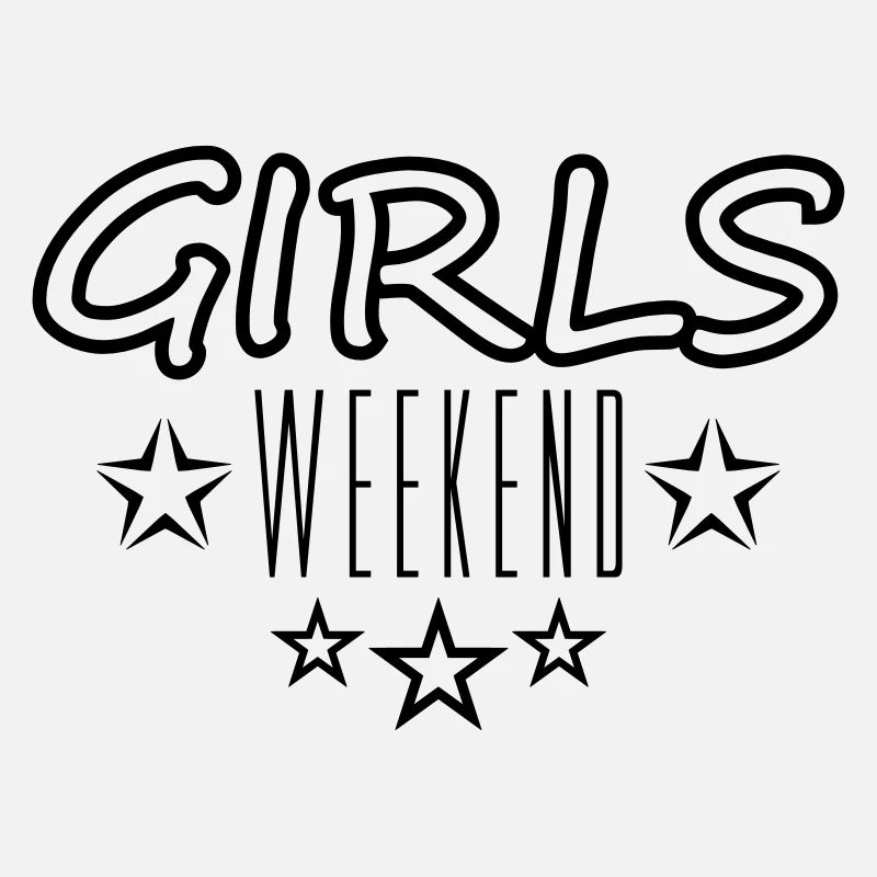 étoiles de conception week-end week-end filles voyage vacances