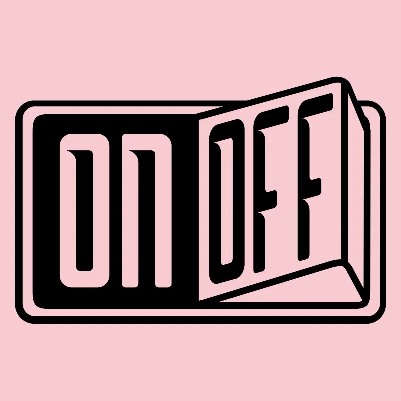 switch on off button turn on off