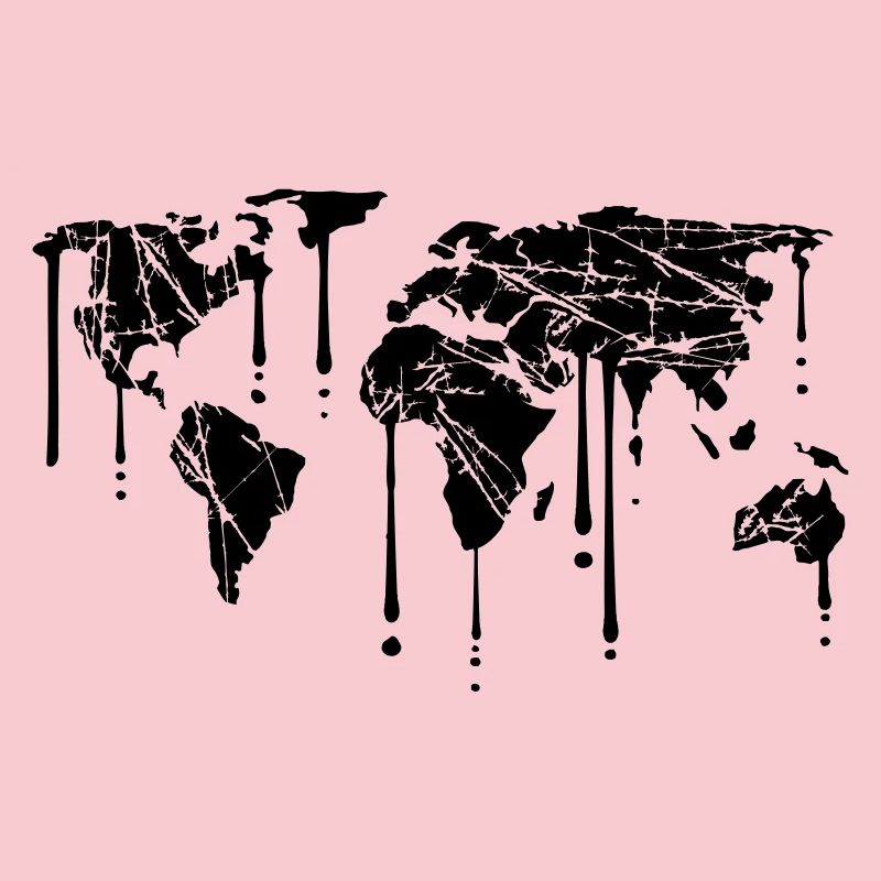 graffiti drops scratch earth globe map cracks p