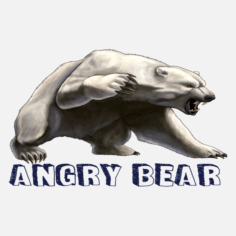 Angry bear , bear