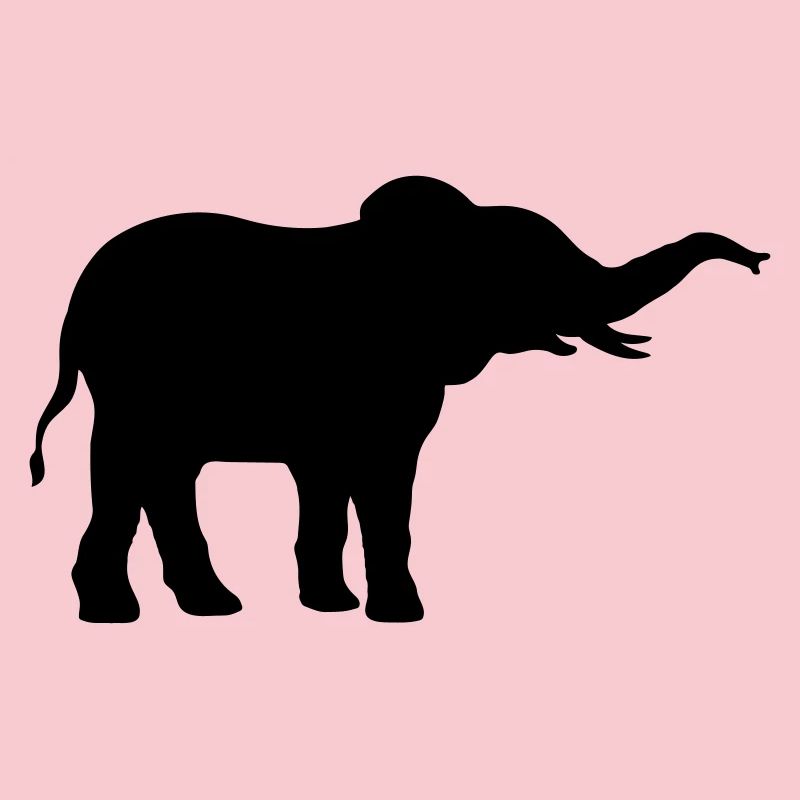 Conception de silhouette cool d’éléphant