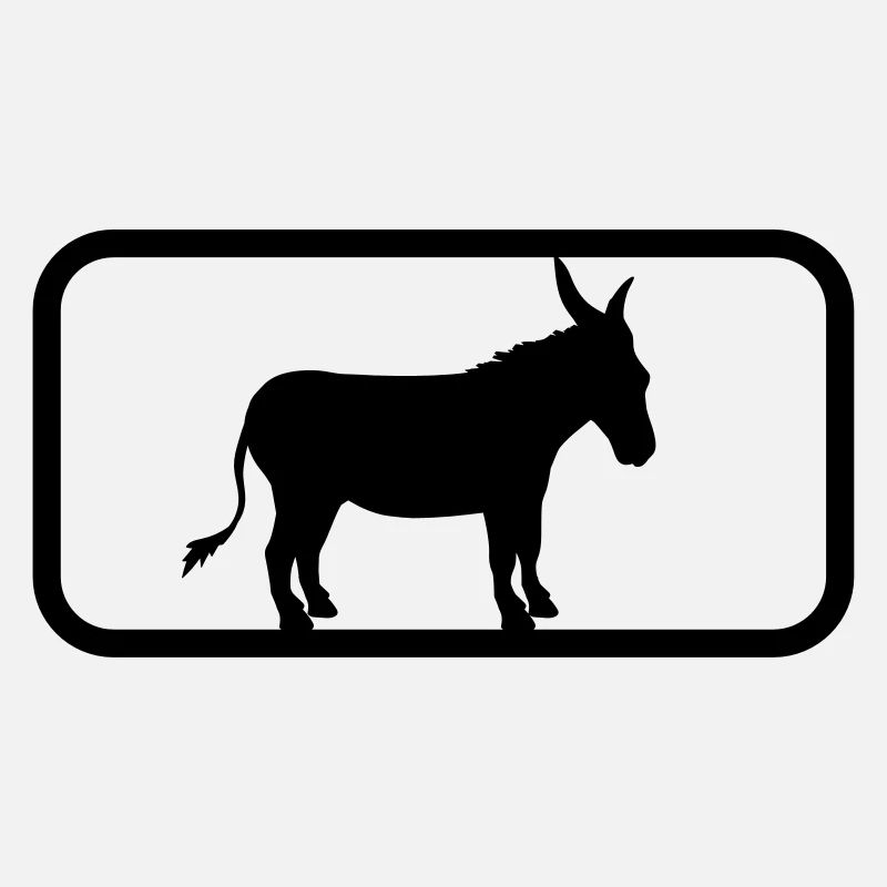 button sport logo cool donkey horse pony small pack