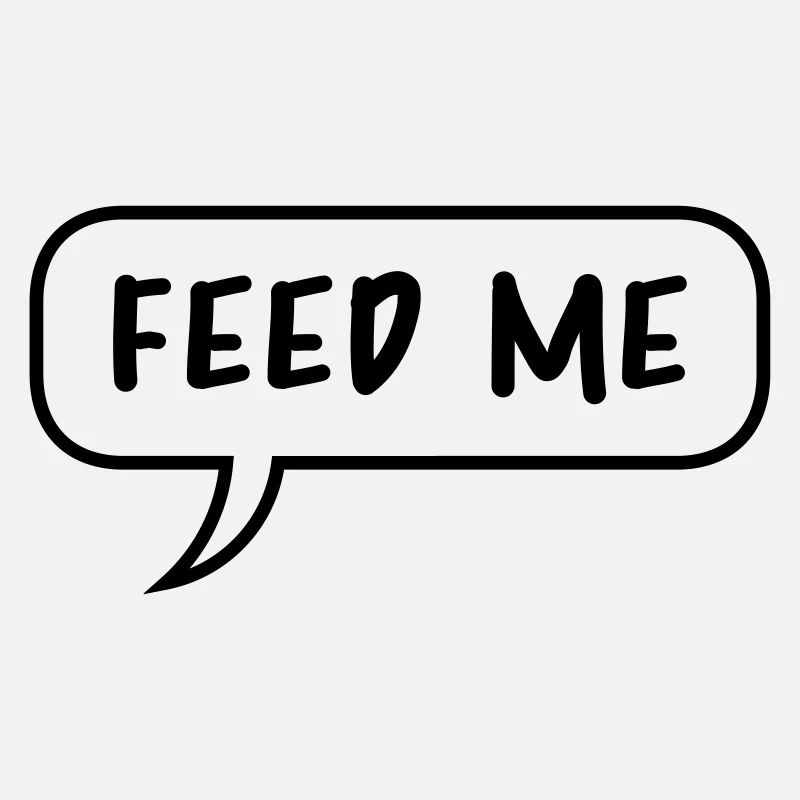 Speech Bubble Talk Bande dessinée dessinée Feed Me logo desig