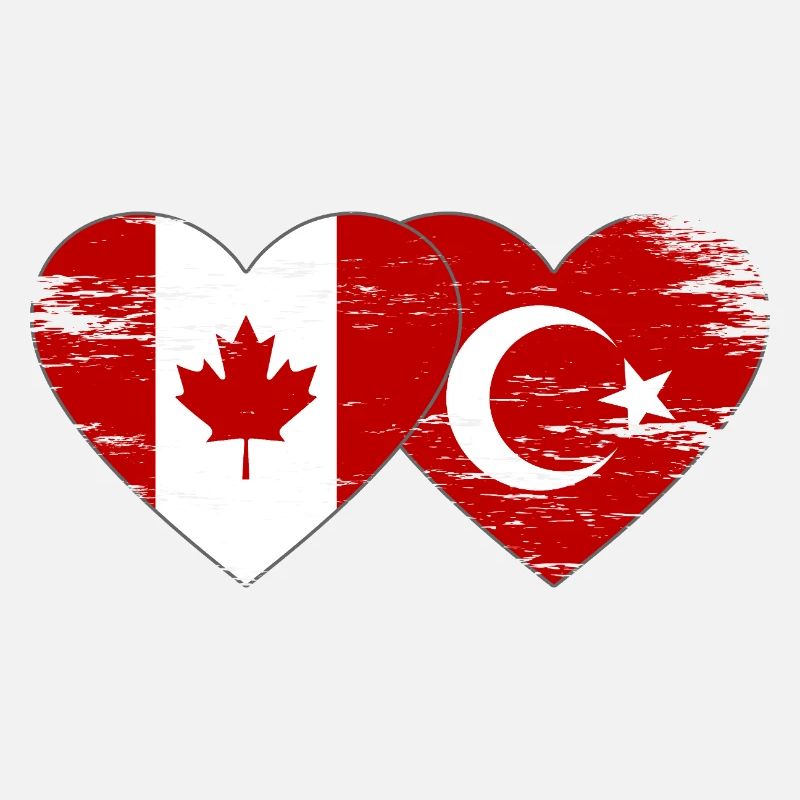 Canada Dinde Drapeau Coeur Utilisé