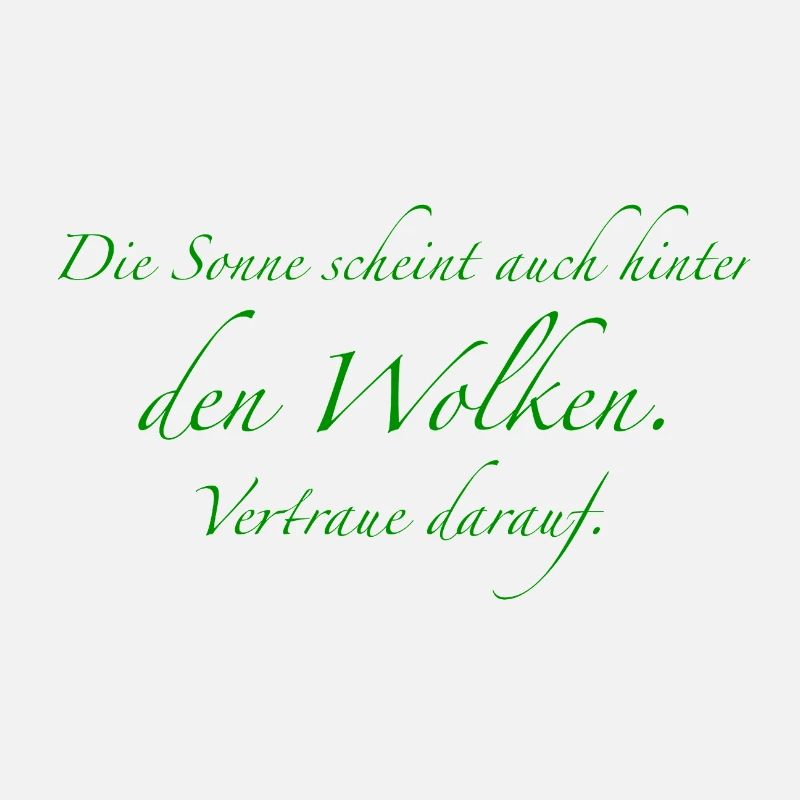 die Sonne scheint auch hinter den Wolken