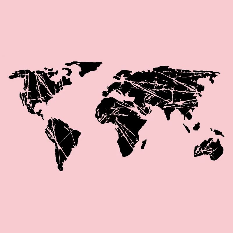 scratch earth globe map cracks planet climate change