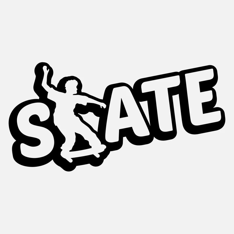 cool skate text logo skateboard stunt trick ride