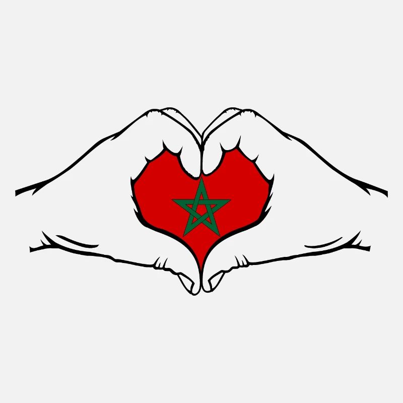 Morocco Heart Shape with Hands