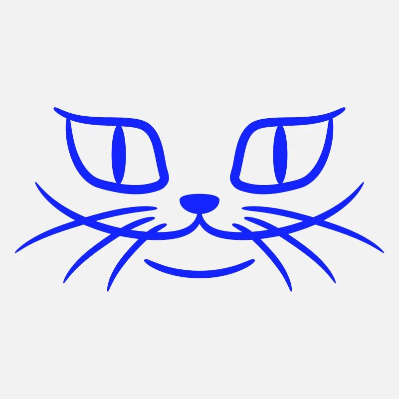 Chat effrayant Apparence heureuse Heureuse Sourire
