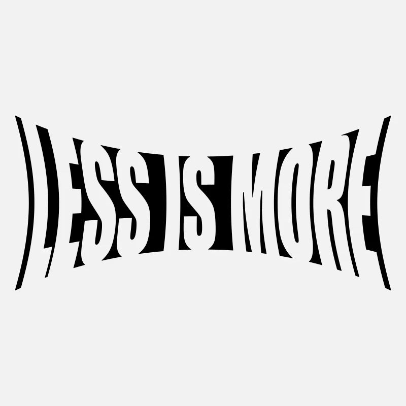 Spruch Logo Minimalismus