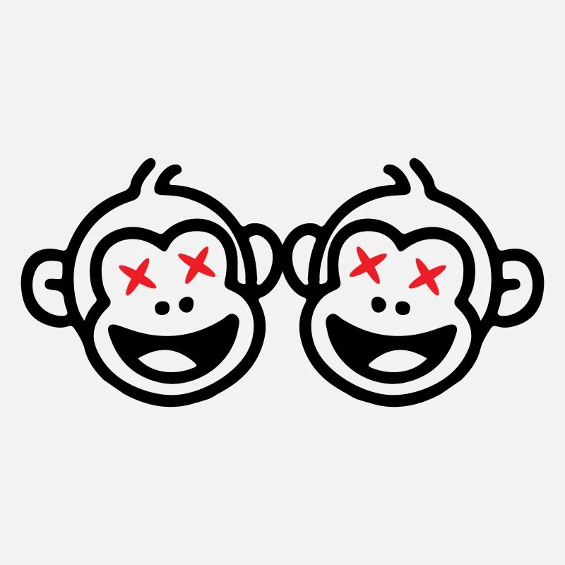 Équipe de singes drôle