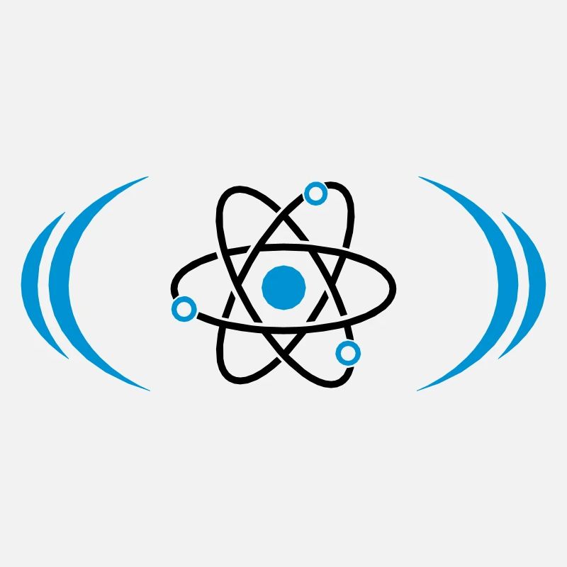 Atom symbol radioactive