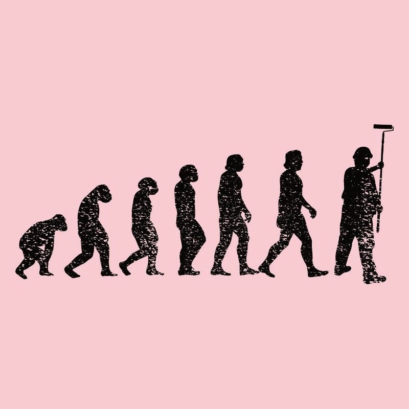 Painter and Varnisher Evolution Brush Painting