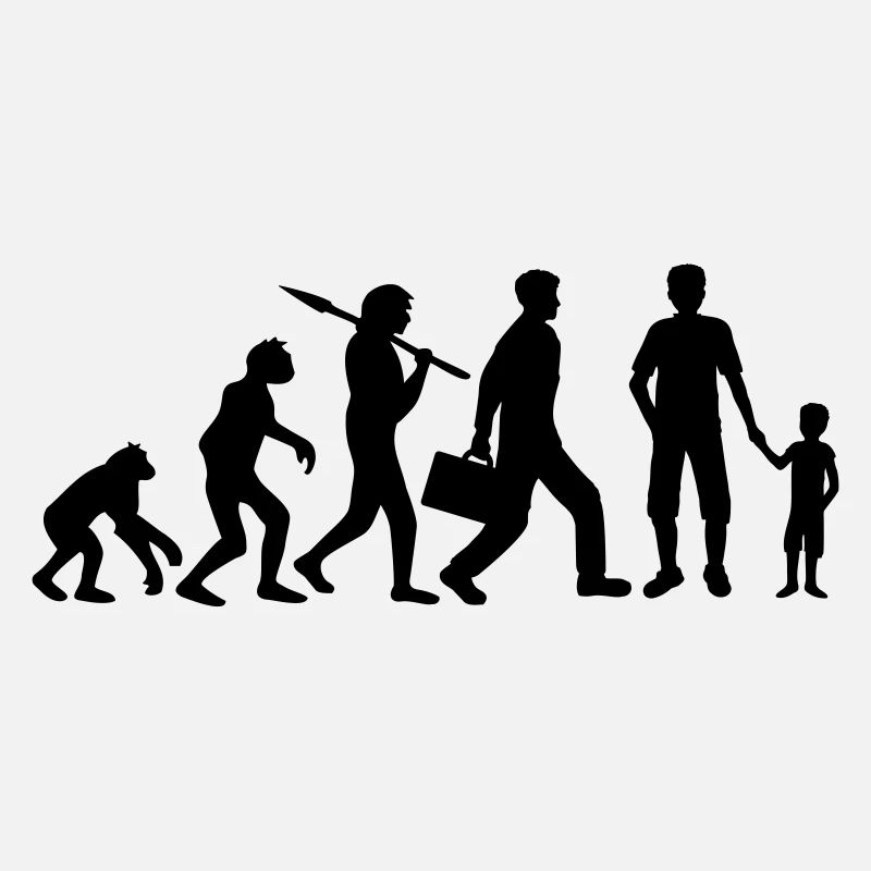 Sohn Papa Evolution Kind