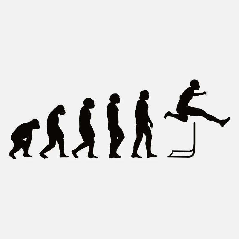Hürdenlauf Leichtathletik Evolution Hürdenläufer