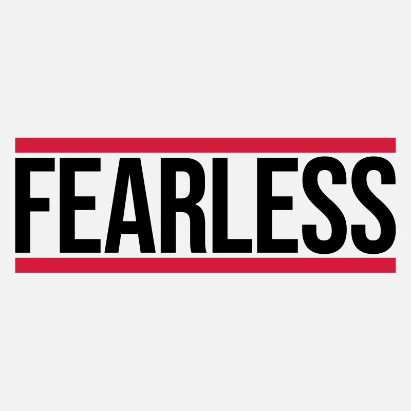 fearless Text Zitat Design