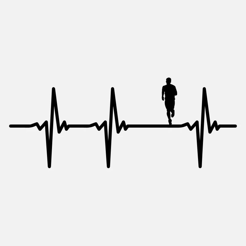 Coureur de battement de coeur de marathon