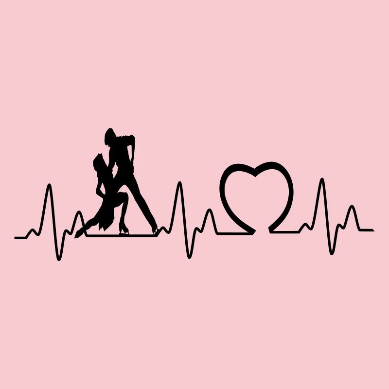 Heartbeat mit Herz eispaar