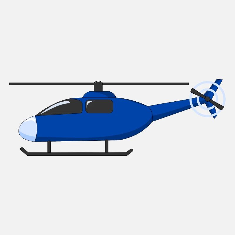 Hubschrauber Blau