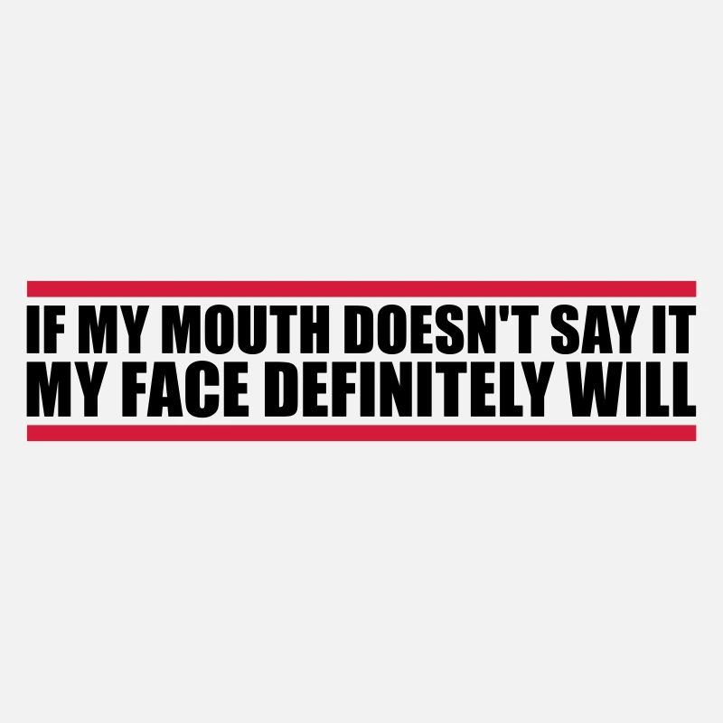 my face definitely will