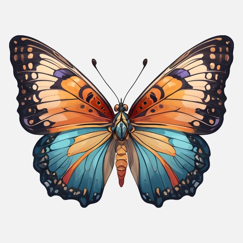 Dessin de papillon coloré