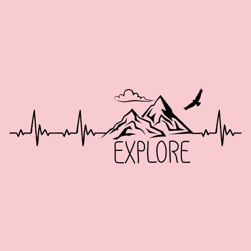 Explore Mountain Mountain Heartbeat Frequency Pulse ECG