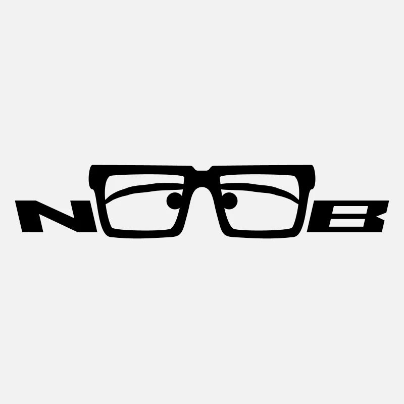 Noob Glasses Face Comic Nerd