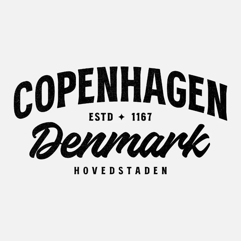 Copenhague, Danemark – Conception de villes vintage