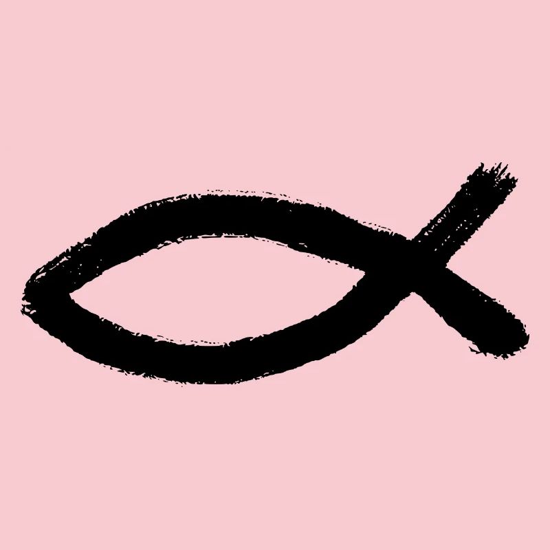 Jesus fish black Ichthys fish fish