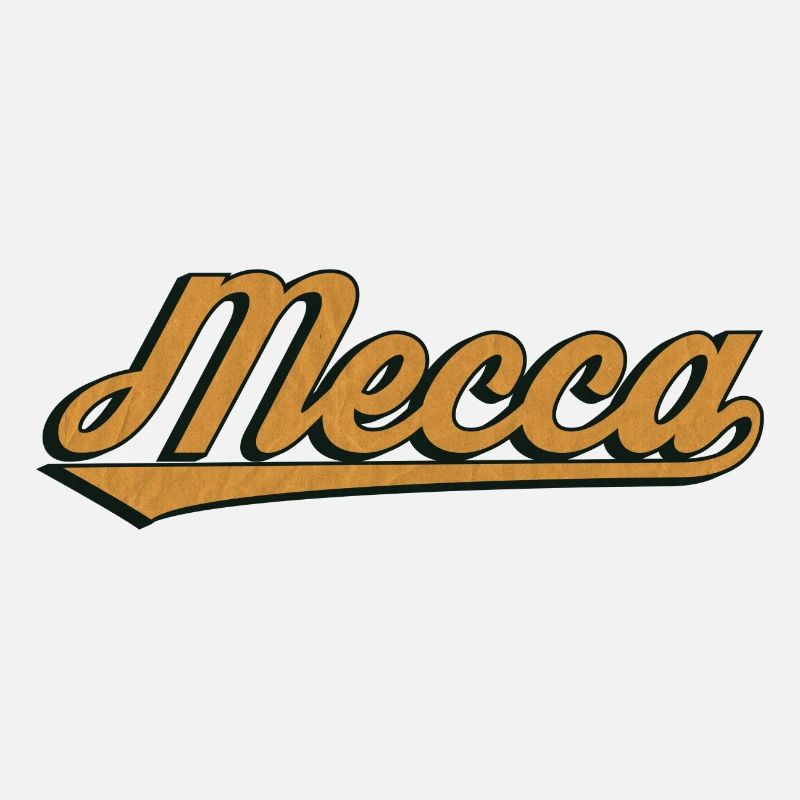 Lettrage vintage de la Mecque
