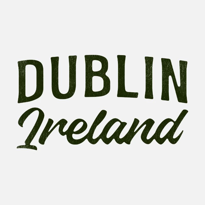Dublin Ireland Script Typography