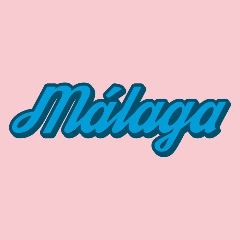 Málaga Coastal Script Blue