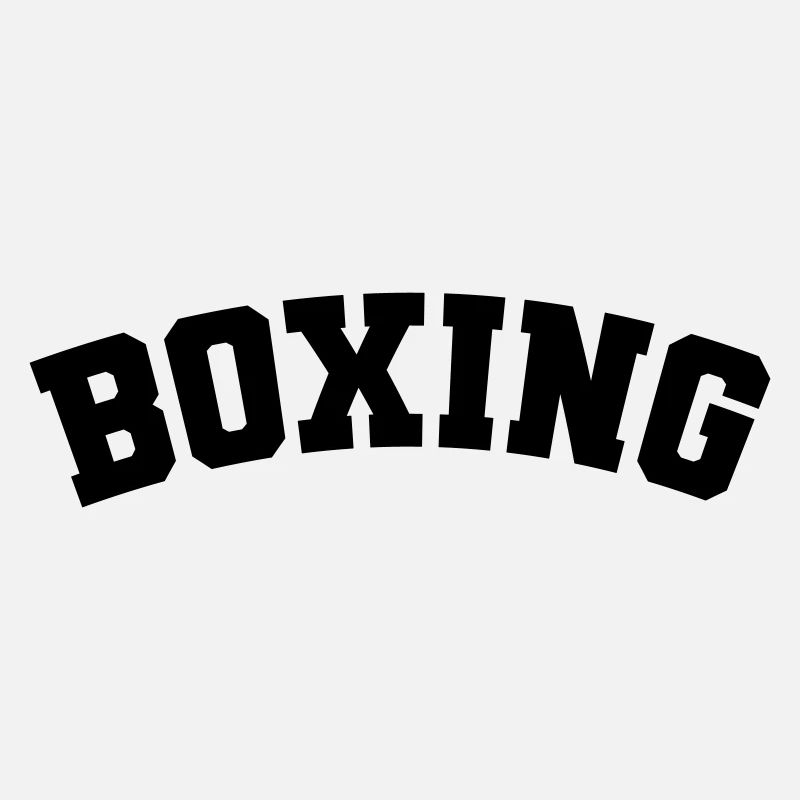 Boxing simple design lettering