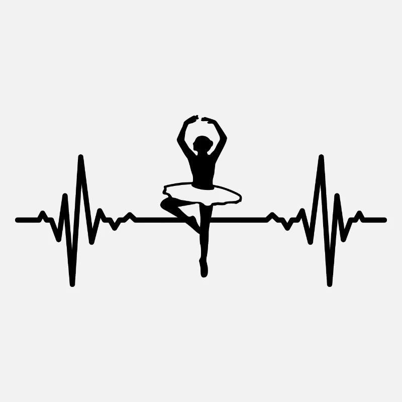 Ballet Dancer Heart Line